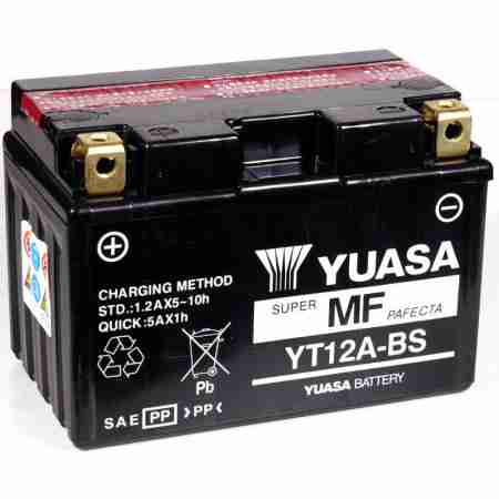 фото 2 Аккумуляторы для мотоциклов Мото аккумулятор YUASA YT12A-BS