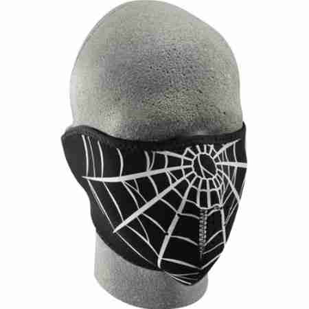 фото 1 Маски лицевые Полулицевая мото маска Zan Headgear Spider Web