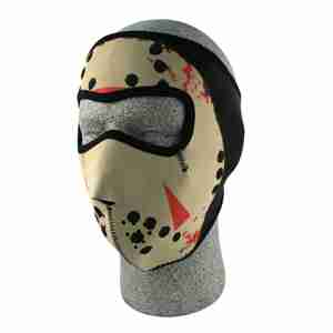 Лицевая мото маска Zan Headgear Glow in the Dark, Jason Mask