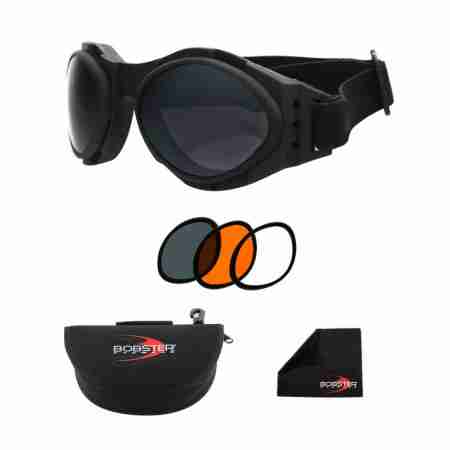 фото 2 Кроссовые маски и очки Очки Bobster Bugeye 2 Interchangeable, 3 Lenses Set