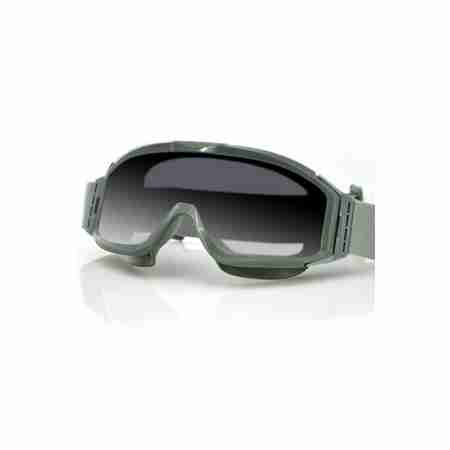 фото 1 Кроссовые маски и очки Очки Bobster Alpha Interchangeable Ballistic, Green Frame, Smoked & Clear Lenses