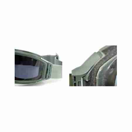 фото 2 Кроссовые маски и очки Очки Bobster Alpha Interchangeable Ballistic, Green Frame, Smoked & Clear Lenses