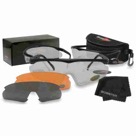 фото 2 Кроссовые маски и очки Очки защитные Bobster ESB Shooting Interchangeable, 3 Lenses Set
