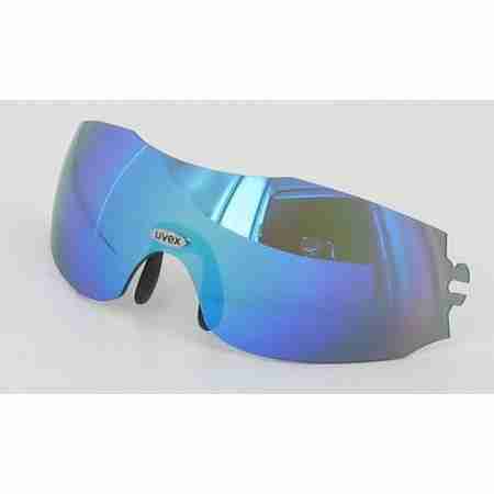 фото 2 Кроссовые маски и очки Спортивные очки Uvex Track 2 White-Blue mirror