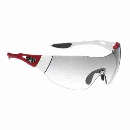 фото 1 Кроссовые маски и очки Спортивные очки Uvex Track 2 Pro Red White-Litemirror smoke degradé