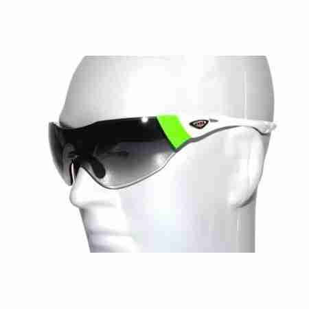 фото 4 Кроссовые маски и очки Спортивные очки Uvex Track 2 Pro Green White-Litemirror smoke degradé