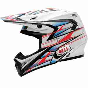 Мотошлем Bell Moto 9 Legasy Pearl White-Red-Blue S