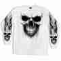 фото 1 Повсякденний одяг і взуття Реглан Hot Leathers Ghost Skull Long Sleeve White 2XL