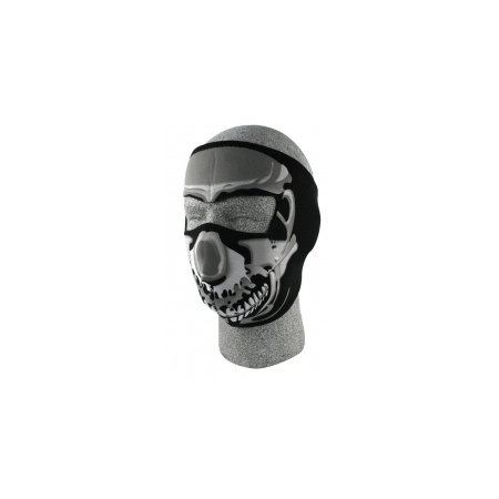 фото 1 Маски лицевые Лицевая мото маска Zan Headgear Chrome Skull