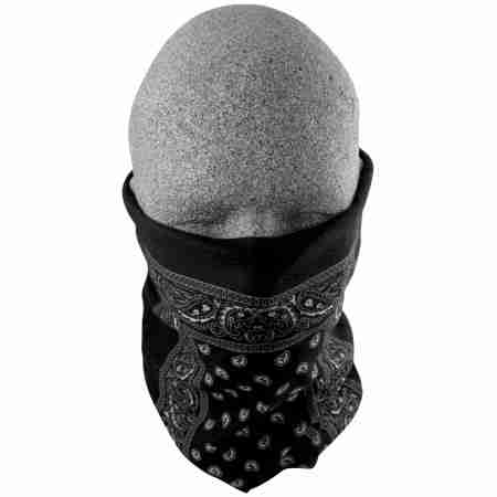 фото 1 Маски лицевые Лицевая мото маска Zan Headgear Motley Tube Black Paisley T101