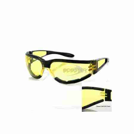 фото 2 Кросові маски і окуляри Окуляри Bobster SHIELD II Sunglass, Black Frame, Yellow Lens
