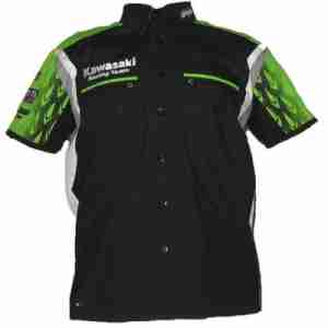 Рубашка KAWASAKI 4211 Black-Green S