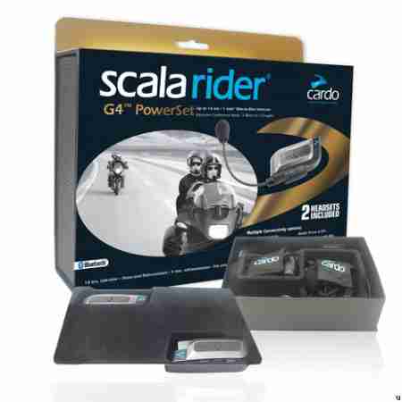 фото 1 Мотогарнитуры и переговорные устройства Переговорное устройство Scala Rider G4 PowerSet