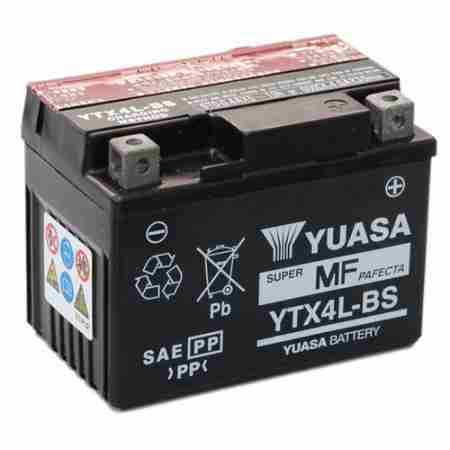 фото 1 Аккумуляторы для мотоциклов Аккумулятор Yuasa YTX4L-BS