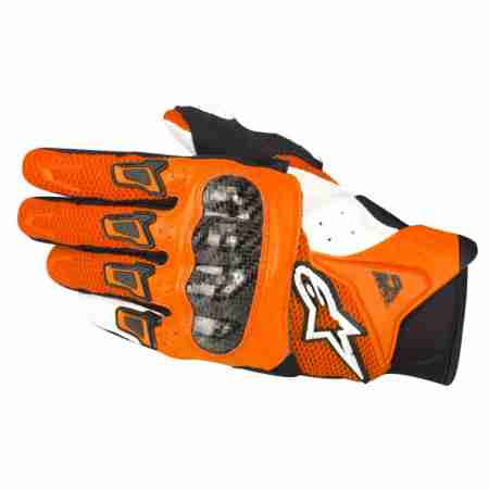 фото 1 Мотоперчатки Мотоперчатки Alpinestars SMX-2 Air Carbon Orange-White XL