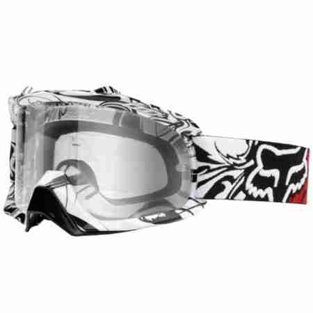 фото 4 Кросові маски і окуляри Мотоокуляри Fox Airspc Encore White-Clear