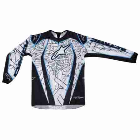 фото 1 Кроссовая одежда Кроссовая футболка (джерси) Alpinestars Charger (3761211) Black-Blue 2XL