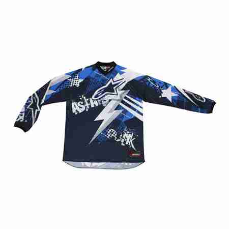 фото 1 Кросовий одяг Кросова футболка Alpinestars Charger Punk Blue-White-Black 2XL