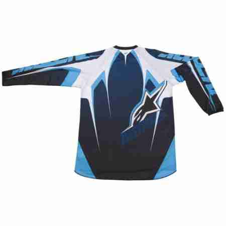фото 2 Кросовий одяг Кросова футболка дитяча  Alpinestars Youth Racer Black-Blue-White L