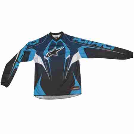 фото 1 Кроссовая одежда Кроссовая футболка (джерси) детская Alpinestars Youth Racer Black-Blue-White L