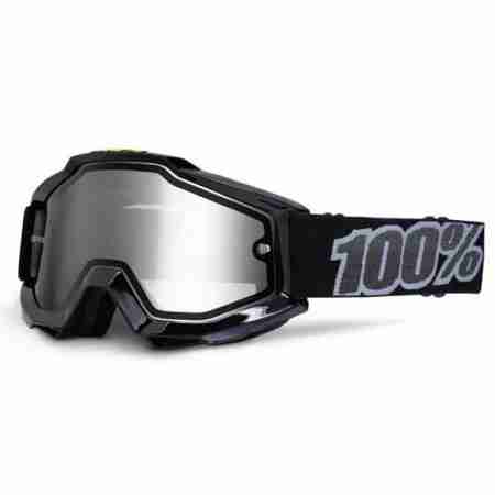 фото 1 Кроссовые маски и очки Мотоочки 100% Accuri Enduro Goggle Black Tornado - Clear Dual Lens
