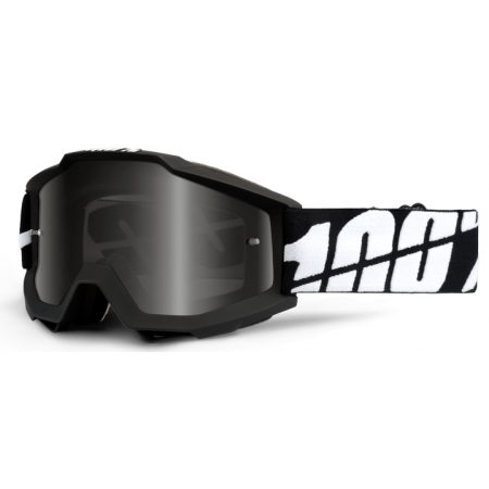 фото 1 Кроссовые маски и очки Мотоочки 100% Accuri Sand Goggle Black Tornado - Grey Smoke Lens
