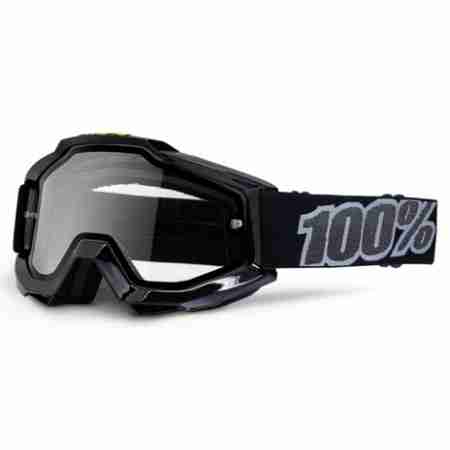 фото 1 Кросові маски і окуляри Мотоокуляри 100% Accuri Enduro Moto Goggle Black - Clear Dual Lens