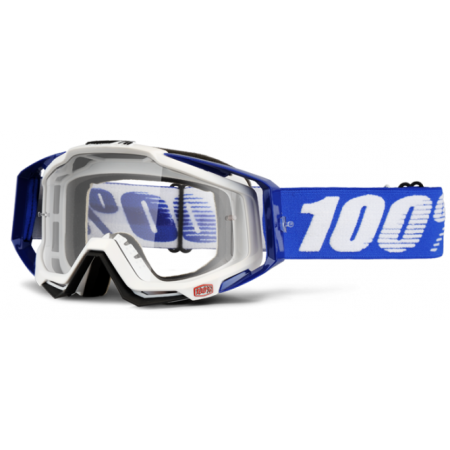 фото 1 Кроссовые маски и очки Мотоочки 100% Racecraft Goggle Cobalt Blue - Clear Lens