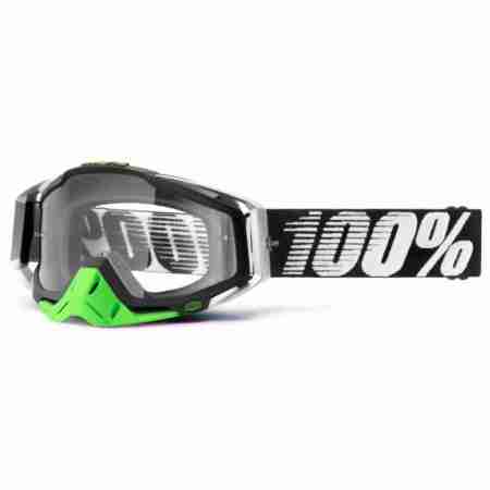 фото 1 Кросові маски і окуляри Мотоокуляри 100% Racecraft Moto Goggle Metal/Lime - Clear Lens