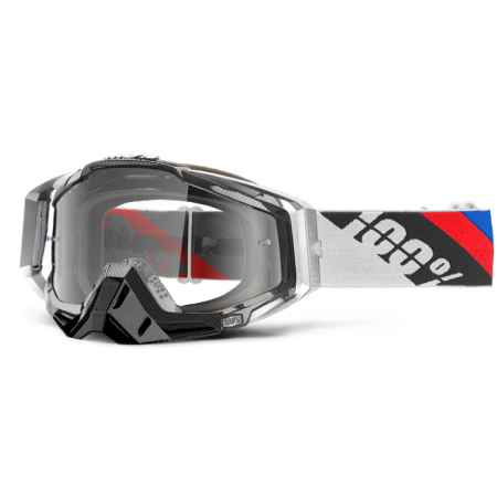 фото 1 Кросові маски і окуляри Мотоокуляри 100% Racecraft Goggle Slant Carbon - Clear Lens