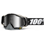 фото 1 Кроссовые маски и очки Мотоочки 100% Racecraft Goggle Abyss Black - Mirror Silver Lens