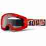 фото 1 Кроссовые маски и очки Мотоочки 100% Strata Moto Goggle Fire Red - Clear Lens