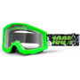 фото 1 Кроссовые маски и очки Мотоочки 100% Strata Moto Goggle Crafty Lime - Clear Lens