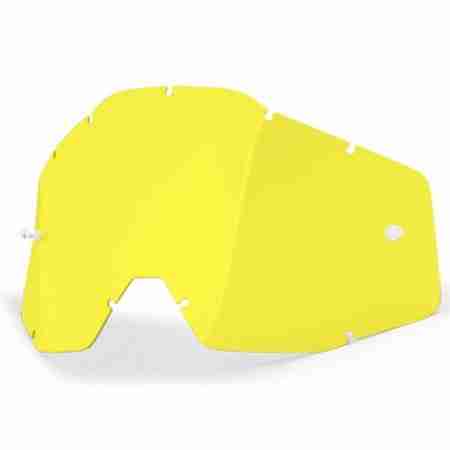 фото 1 Линзы для кроссовых масок Линза для мотоочков 100% Racecraft/Accuri/Strata Replacement Lens Yellow Anti-Fog