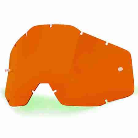 фото 1 Линзы для кроссовых масок Линза для мотоочков 100% Racecraft/Accuri/Strata Replacement Lens Orange Anti-Fog