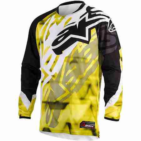 фото 1 Кроссовая одежда Джерси Alpinestars Racer Yellow-Black 32 (2014)