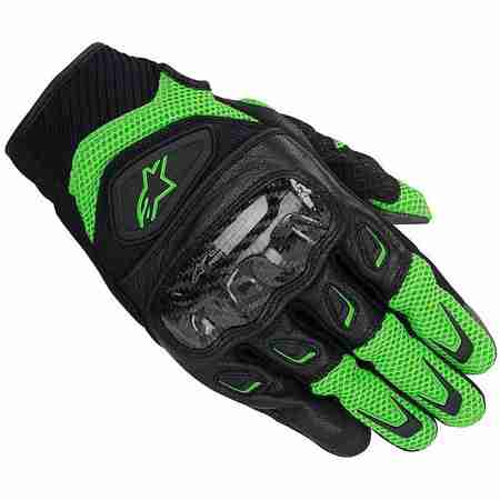 фото 1 Мотоперчатки Мотоперчатки Alpinestars SMX-2 Air Carbon Green-Black L