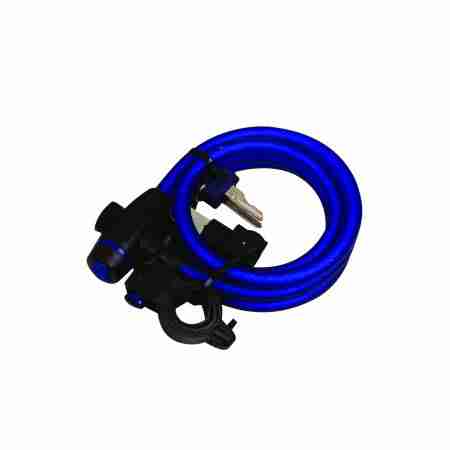 фото 1 Мотозамки Трос протиугінний Oxford Cable Lock Blue 12mm x 1800mm
