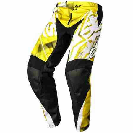 фото 1 Кросовий одяг Мотоштани Alpinestars Racer Yellow-Black XS