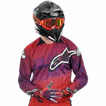 фото 2 Кросовий одяг Джерсі Alpinestars Charger Red-Purple M
