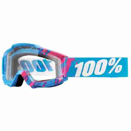 фото 1 Кроссовые маски и очки Мотоочки 100% Accuri Goggle 90's Galore - Clear Lens