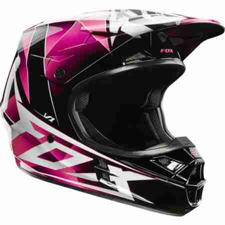 фото 1 Мотошлемы Мотошлем Fox Racing V1 Radeon Helmet Pink L