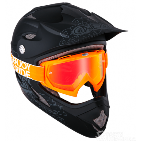 фото 2 Кроссовые маски и очки Мотоочки Oneal B-Flex Launch Orange-Iridium