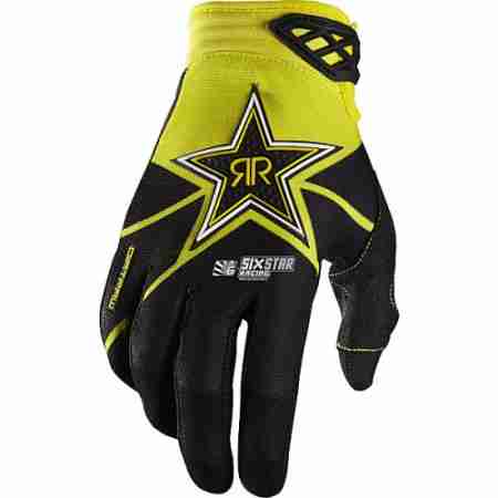 фото 1 Мотоперчатки Мотоперчатки Fox Dirtpaw Rockstar Black-Yellow L