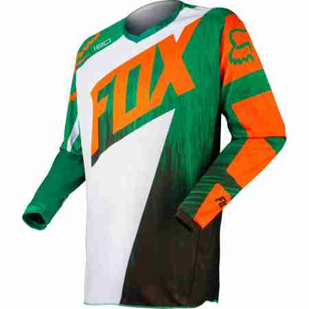фото 1 Кросовий одяг Джерсі Fox 180 Vandal Green-Orange 2XL