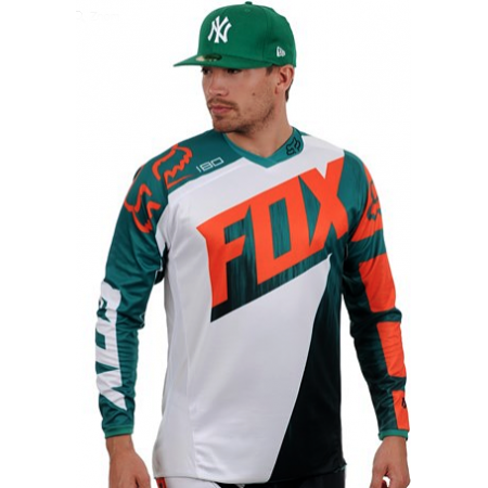 фото 4 Кросовий одяг Джерсі Fox 180 Vandal Green-Orange XL