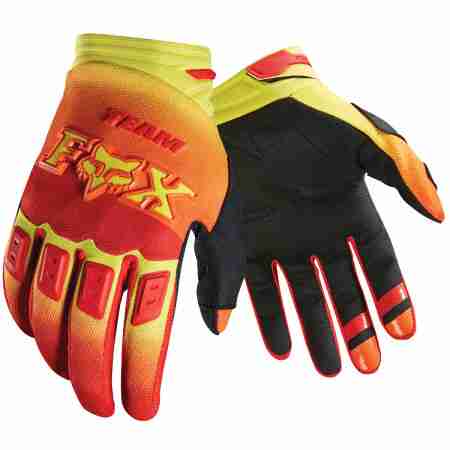фото 3 Мотоперчатки Мотоперчатки Fox Dirtpaw Imperial Red-Yellow L (2015)