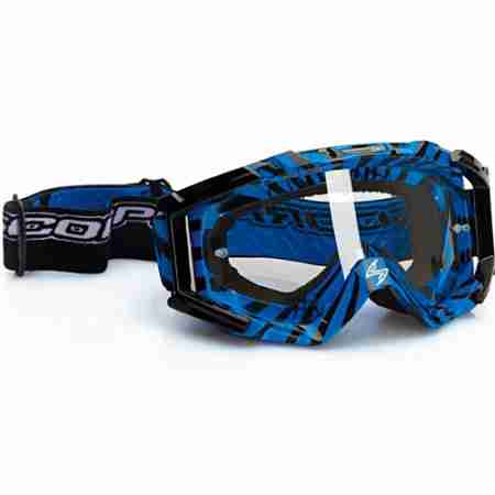 фото 1 Кросові маски і окуляри Мотоокуляри Scorpion Neon Blue-Black
