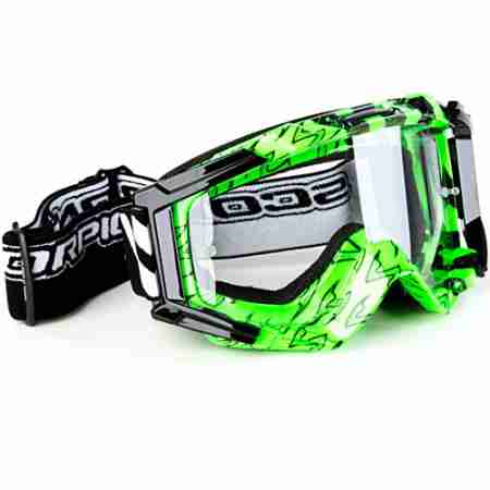 фото 1 Кроссовые маски и очки Мотоочки Scorpion Neon Green-Black