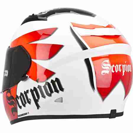 фото 2 Мотошлемы Мотошлем Scorpion Exo-710 Air Knight White-Red L